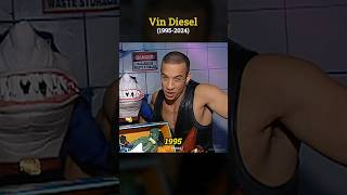 Vin Diesel evolution 19952024 🎬✨️ vindiesel fastandfurious thenvsnow throwback [upl. by Garges]