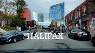 Halifax Nova Scotia Canada Driving around the downtown area area [upl. by Richela917]