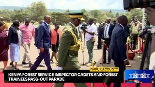 Kenya Forest Service Inspector Cadets and Forest Trainees passout parade Nakuru County [upl. by Ahsercul496]