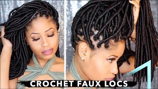 How To ➟ CROCHET FAUX LOCS 🔥 NO cornrows NO wrapping freeparting [upl. by Marta]