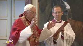 Benedict XVI Imposes Pallium on Cardinal Scola [upl. by Greenburg]