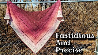 Crochet Shawl Pattern Tutorial  Fastidious and Precise Shawl [upl. by Nidnarb642]