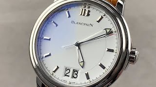 Blancpain Leman Big Date Ultra Slim 2850112753 Blancpain Watch Review [upl. by Karole]