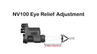 How To Adjust Eye Relief Of OneLeaf Commander NV100 [upl. by Baese8]