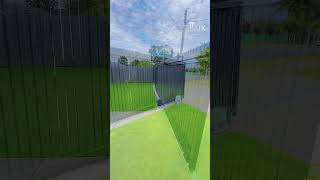 Aluminium vertical slats fence and gate Totally DIY products  Amazing finish Love it [upl. by Arihk859]