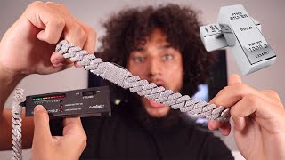 Unboxing NEW REAL Silver Iced Out 19MM Cuban Link And Review  500 GIVEAWAY  Astroice Jewelry [upl. by Landa]