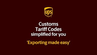 How to find your Export Tariff Code easily [upl. by Odine280]