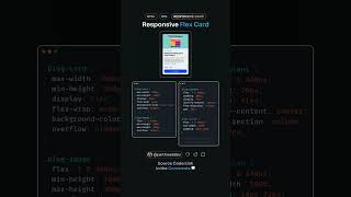 Responsive Card with CSS Flexbox htmlcssresponsivecarddivflexbox [upl. by Noli]
