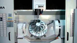 Okumas 5Axis Vertical Machining Center MU500VA [upl. by Ynettirb92]