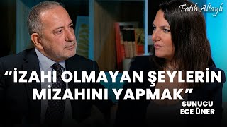 quotİzahı olmayan şeylerin mizahıquot Sunucu Ece Üner Fatih Altaylının sorularını yanıtladı [upl. by Earb]