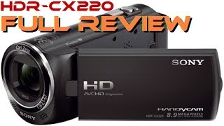 Sony Handycam HDRCX220 unboxing review amp test [upl. by Brandie]