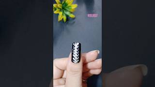 Easy Nail Art Design using safety pin 💅shorts youtubeshorts nailart makeup song nailpolish [upl. by Tirrej]