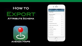 AVENZA MAPS How to Export Schema in Avenza Maps [upl. by Keil]