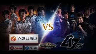 CLGEU vs AZF 1080p FULL HD  Semifinals Game 1  LoL Season 2 World Championship [upl. by Perloff]