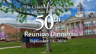 Cranford Class of 1974  50th Reunion Dinner  Powerpoint Slides  91424 [upl. by Leile942]