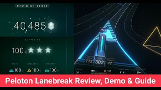 Peloton Lanebreak Review  A demo of the Peloton Video Game Overview amp Guide to Peloton Lanebreak [upl. by Aretak615]