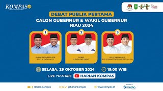 Debat Publik Calon Gubernur dan Wakil Gubernur Provinsi Riau 2024 [upl. by Haduhey340]