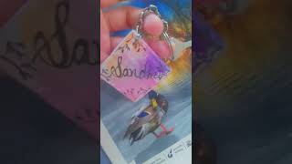 handmade craft  key chain  ideas  with paper cardboard and colours  By jaspreet sandhu  art [upl. by Aizirtap]