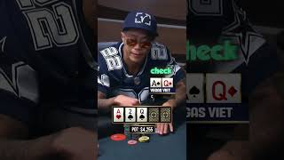 Vegas Viet vs Outlaw Top Set vs Top Two Pair poker fyp [upl. by Steffane]