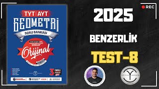 Üçgende Eşlik Ve Benzerlik  Test8  TYTAYT Orijinal Geometri Soru Bankası 2025 ‪‪ ‪bugraunses ‬ [upl. by Tenahs59]