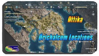 Assassins Creed Odyssey All Attika Orichalcum Locations [upl. by Tterrej558]