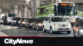 Traffic near Union Station Bus Terminal leading to delays frustrating commutes [upl. by Anees]