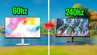 How To Change Your Monitor Refresh Rate To 240hz For Fortnite [upl. by Hgielyk]