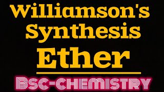 Ether formation Convert Haloalkane to Ether  Bsc chemistry [upl. by Eibreh895]