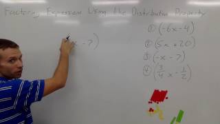 Factoring Expressions using the Distributive Property in reverse [upl. by Orihakat]