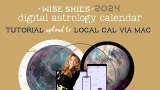 Astrology Calendar Tutorial to local calendar via Macbook [upl. by Ahsilrac]