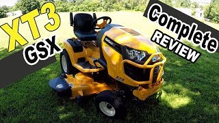 Cub Cadet XT3 Garden tractor review  XT3 GSX 54 deck [upl. by Maje510]