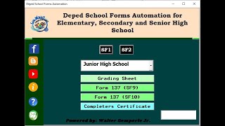 DepEd School Forms Automation for Elementary Secondary and Senior High School [upl. by Hpotsirhc]