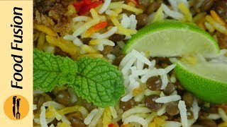 Qeema Masoor Biryani Recipe By Food Fusion [upl. by Daffodil]