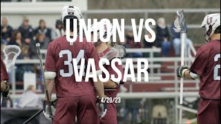 Union Lacrosse Vs Vassar  2023 [upl. by Burnett]