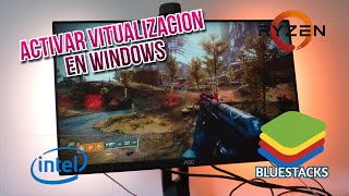 COMO ACTIVAR LA VIRTUALIZACIÓN EN TU PC  HABILITAR VIRTUALIZACIÓN BLUESTACKS 5 [upl. by Puttergill234]