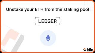 Unstake your ETH from the staking pool [upl. by Notterb]