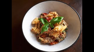 Italian Radiatori Pasta with Grilled Artichokes and Roasted Cherry Tomatoes Recipe [upl. by Munro]