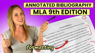 Annotated Bibliography  MLA 9th Edition  Beginners Guide [upl. by Gilli]