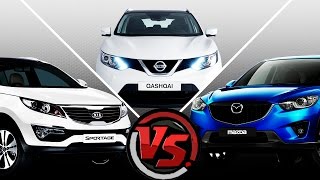 Mazda CX 5 VS Nissan Qashqai VS KIA Sportage [upl. by Eads786]