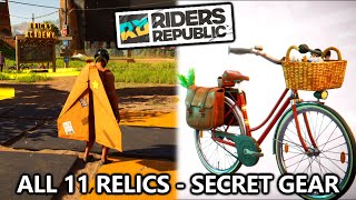 Riders Republic  All 11 Relics  Secret Hidden Gear [upl. by Landahl]