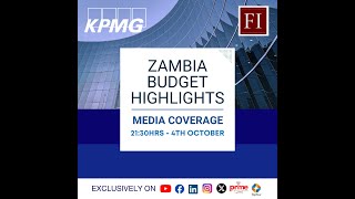 FIZ SHOW Zambias 2025 National Budget Analysis with KPMG Zambia [upl. by Retepnhoj]