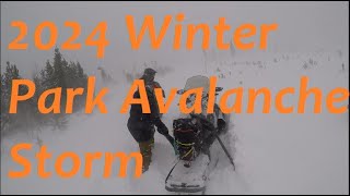 Grand Adventures Snowmobiling in Avalanche blizzard snowmobile avalanche colorado rockymountains [upl. by Atauqal]