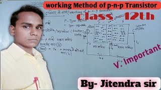 working of pnp Transistor class 12thworking of pnp Transistor animation in hindiphysics khan yot [upl. by Duck]