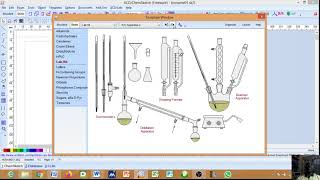 2 How to insert lab apparatus in chem sketch [upl. by Teerell93]