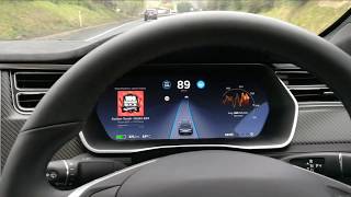 Tesla Model S P100D  AutoPilot Fail [upl. by Wan128]