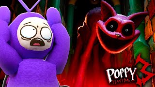 CATNAP IS VERY SCARY  Tinky Winky Reacts Poppy Playtime Chapter 3 Official Game Trailer 2 [upl. by Amling810]