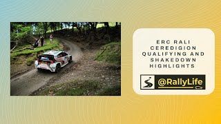 ERC RALI CEREDIGION 2024 QUALIFYING STAGE AND SHAKEDOWN HIGHLIGHTS 4K  FLAT OUT RALLY [upl. by Senecal]