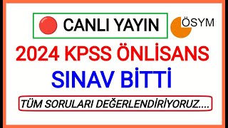 2024 KPSS ÖNLİSANS TÜM SORU VE CEVAPLARI ✅ GENEL KÜLTÜR KISMI 3320 DAKİKADAN İTİBAREN [upl. by Barris34]