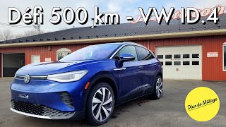 VW ID4 Pro S  Défi 500 km  Electrify Canada [upl. by Eirehc817]