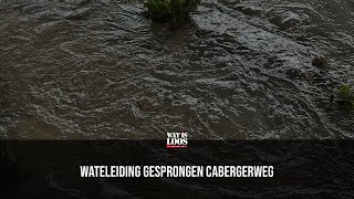 WATERLEIDING GESPRONGEN CABERGERWEG [upl. by Bosson]